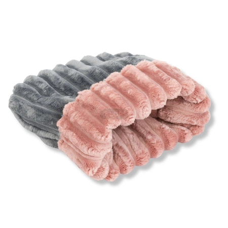Schlafsack / Kuscheltunnel aus Minky-Fleece Stripes 25×30 cm – für Kaninchen, Meerschweinchen und kleine Nager