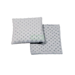 Graues Fleece-Minky-Kissen und Dach für Haus mit Dach und Hängematte