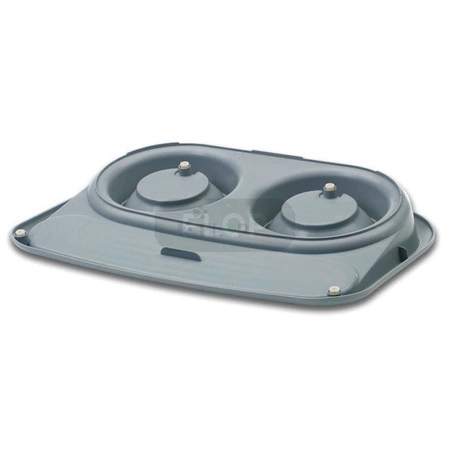 Savic Butler - 2-er Set Näpfe mit großem Schüsselständer 300ml