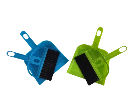 Miniatur-Kehrschaufel mit Kehrer