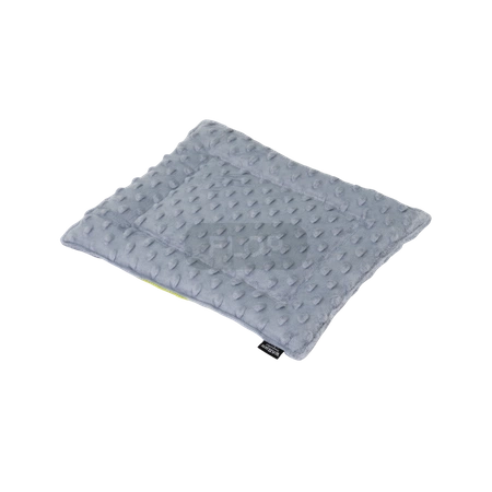 Matratze 20x30cm aus Minky-Fleece für Kleintiere - lime und grau