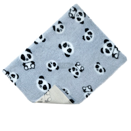 VetBed Original Non-Slip S (50x75cm) – Pandas auf grauem Hintergrund