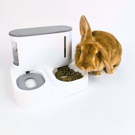 Automatischer Futter- und Wasserspender 2 in 1 für Kaninchen (3 l + 850 ml)