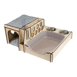 ALL IN ONE mit beiger Tiertoilette