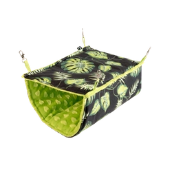 Umgekehrter Halbtunnel - Blätter auf schwarzem Hintergrund