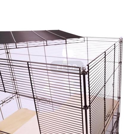 käfig 100cm x 55cm x h 44cm schwarz