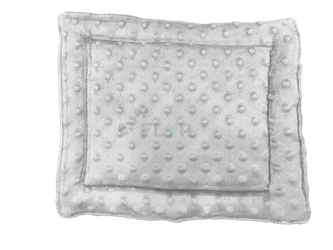 Matratze 20x30cm aus grauem Minky-Fleece