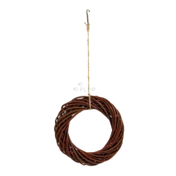 Toy4Joy Große Weidengirlande zum Aufhängen, Spielen und Kauen 20cm
