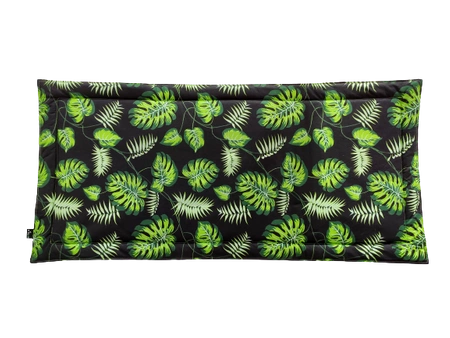 Cage Liner wiederverwendbare wasserdichte Unterlage (für Käfig 120) - Blätter auf schwarzem Hintergrund