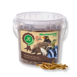 Getrocknete Mehlwurmlarven – Proteinreicher Snack für Igel und Ratten 80g/500ml