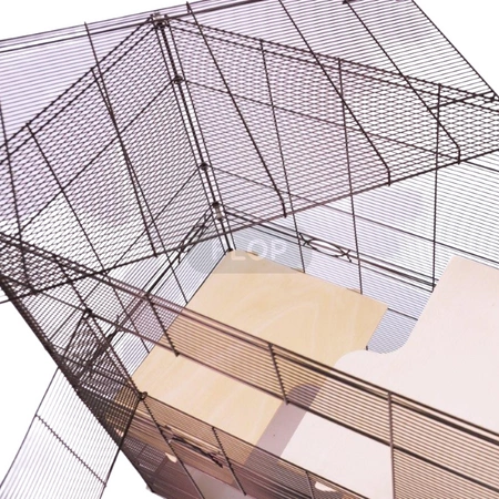 käfig 100cm x 55cm x h 44cm schwarz