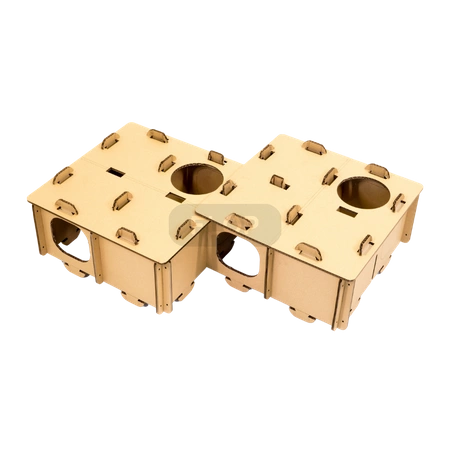 Modulares FLOP-Labyrinth für Kleintiere