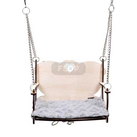 FLOP Schaukel mit Herz, zum befestigen an den Käfig