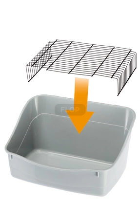 Stahlgitter für Ferplast rechteckige Tiertoilette