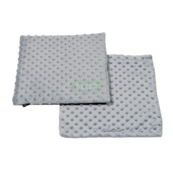 XL Kissen und Dach aus grauem Minky-Fleece für großes Haus mit Dach mit Hängematte für Kaninchen