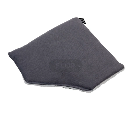 Eckmatratze aus grauem Minky-Fleece