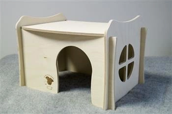 Haus mit aufklappbarem Dach