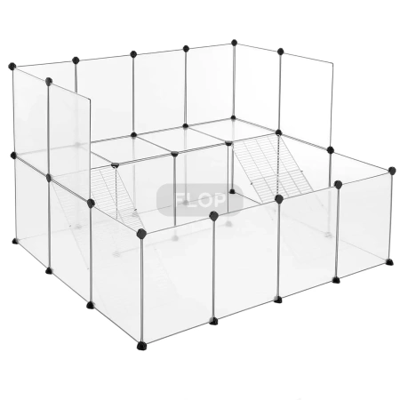 Großes Set modularer Paneele Cavia Creative BASIC Line für kleine Haustiere