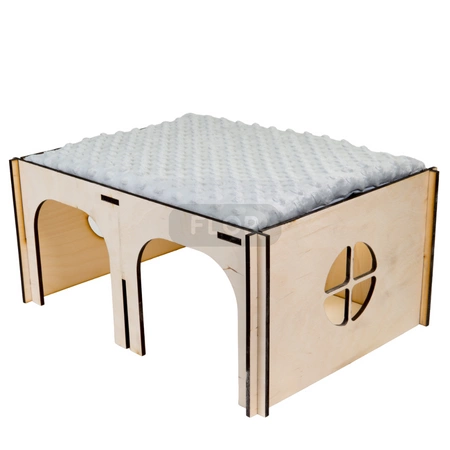 Großes Doppelhaus mit 2 Etagen mit Matratze, trennbar