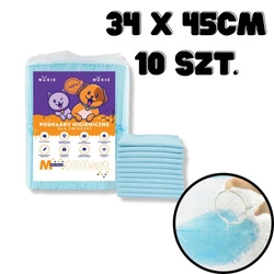 Nuxie Einwegunterlagen 34×45 cm – praktische Reiseunterlagen für Kaninchen, Meerschweinchen, Chinchillas, Degus und Igel