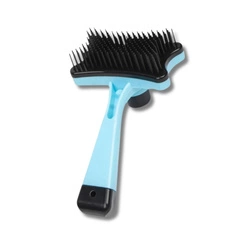 NUXIE® Kunststoff-Selbstreinigungsbürste für das Fell von Kaninchen und Nagetieren, 13 cm