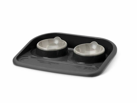 Savic Butler - 2-er Set Näpfe mit großem Schüsselständer 300ml