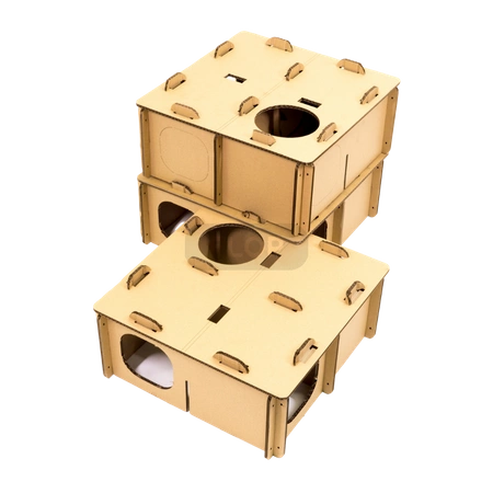 Modulares FLOP-Labyrinth für Kleintiere