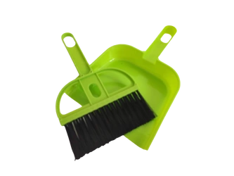 Miniatur-Kehrschaufel mit Kehrer