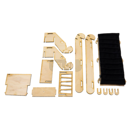 Rampe/Treppe zum Verlassen des Käfigs mit Futternapf und Abdeckung