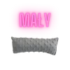 Kleine Schlummerrolle grau Minky