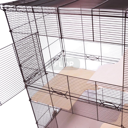 käfig 100cm x 55cm x h 44cm schwarz