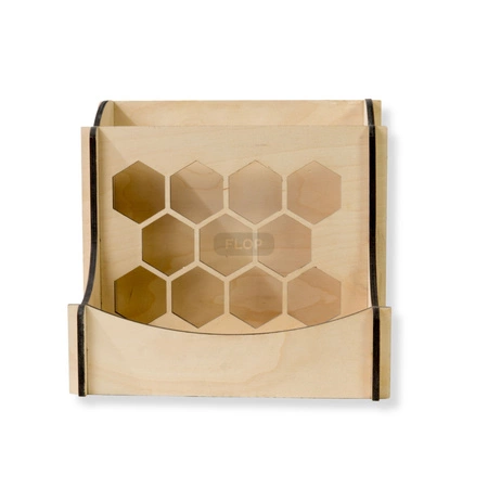 Universelle FLOP Heuraufe mit Schale - für Kaninchen, Meerschweinchen und Chinchillas