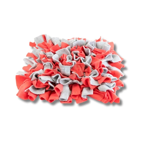 Schnüffelmatte Grau Melange + Koralle für Kleintiere