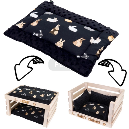 XL-Matratze mit Hasenmotiv