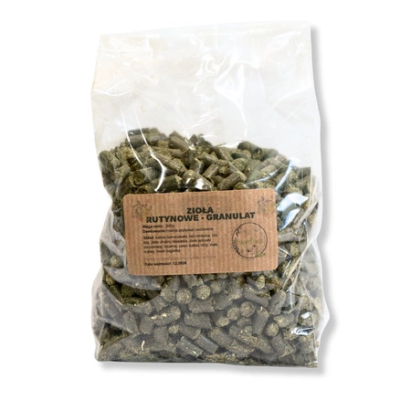 Rutin-Kräuter – Kräutergranulat für Kaninchen und Nager 500g