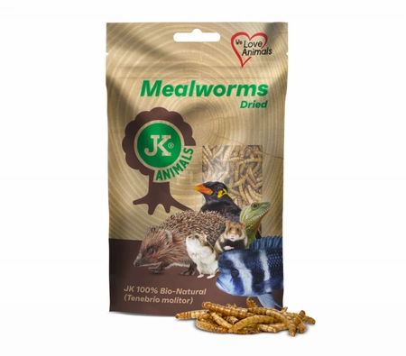 Getrocknete Mehlwurmlarven – Proteinreicher Snack für Igel und Ratten 80g/500ml