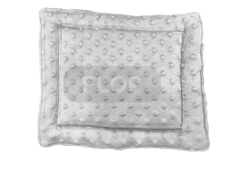 Matratze 20x30cm aus grauem Minky-Fleece