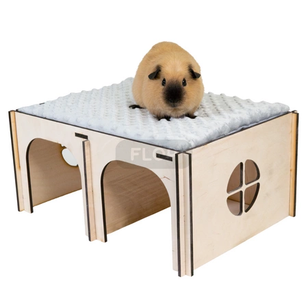 Großes Doppelhaus mit 2 Etagen mit Matratze, trennbar