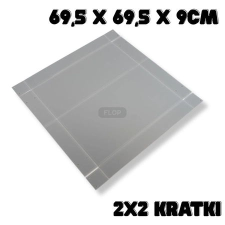 Bodenwanne 69,5x69,5x9 cm für Käfig 2x2 – Cavia Creative BASIC Line