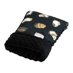 Schwarzer Nerz/Mumps-Schlafsack für kleine Haustiere