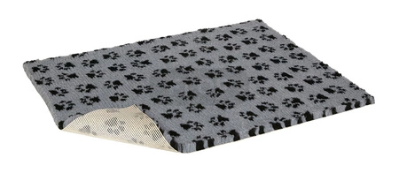 VetBed Original Non-Slip L grau mit schwarzen Pfoten