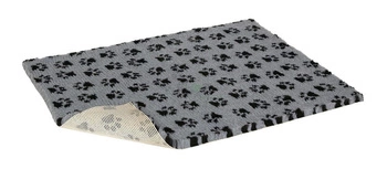 VetBed Original Non-Slip M grau mit schwarzen Pfoten