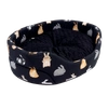 Großes Kuschelbett mit abnehmbarem Kissen mit Hasenmotiv